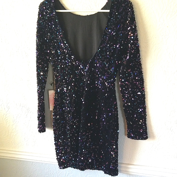 *NEW Crystal Sky sequin Dress size M - Picture 5 of 8